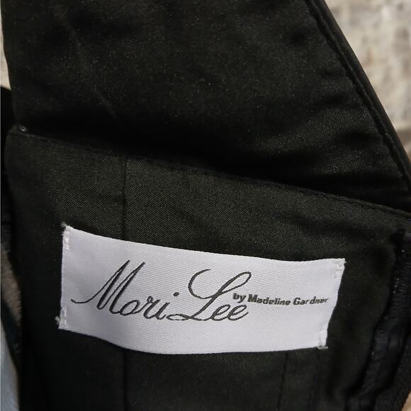 Mori Lee Womens Dress Size 8 Black One Shoulder Cocktail Party Wedding Guest - Picture 6 of 8